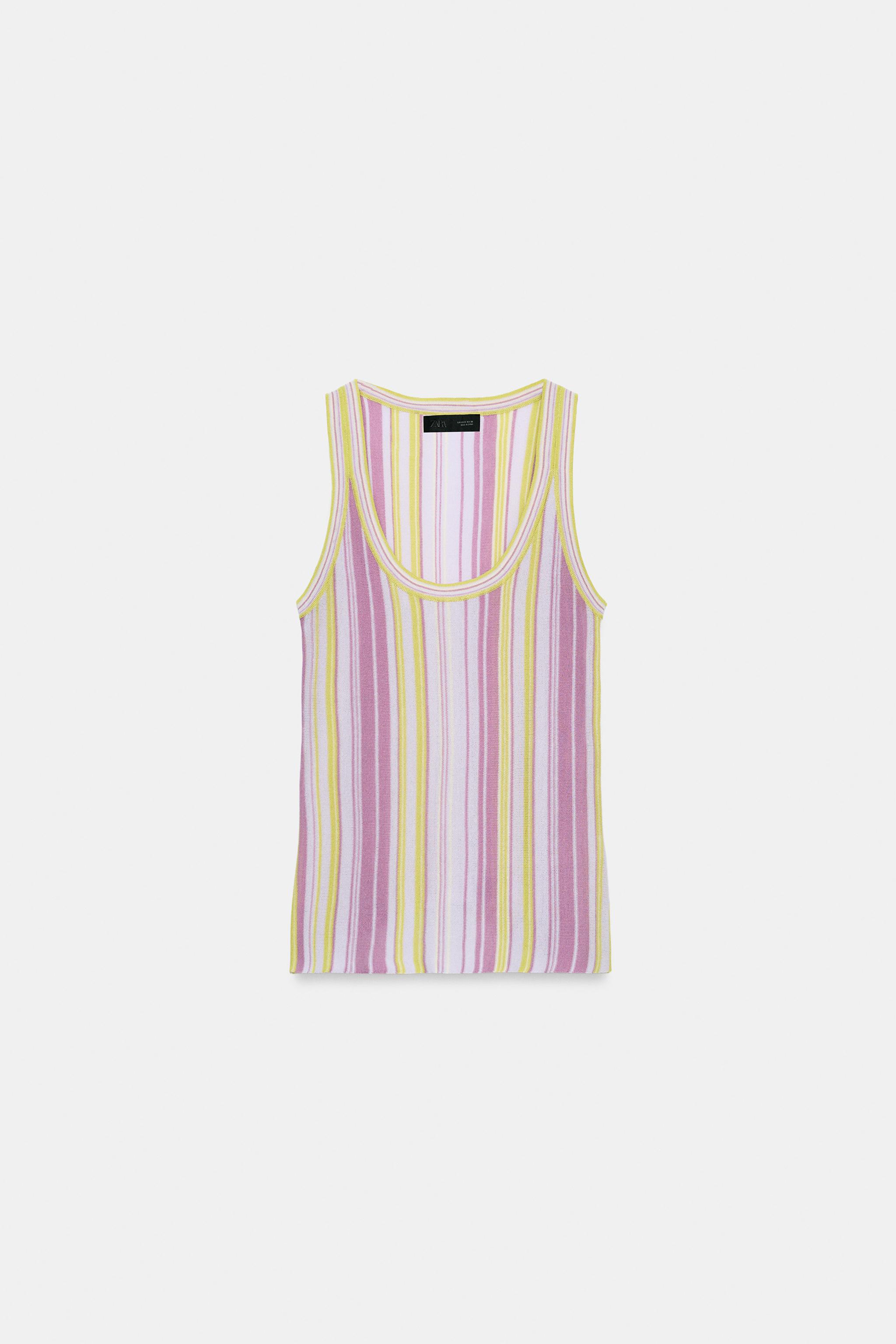 STRIPED KNIT TOP