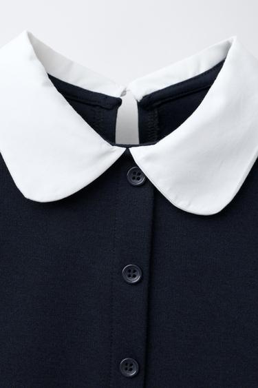 CONTRAST DRESS - Navy blue by Zara - Image 2