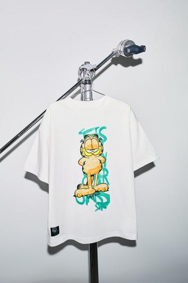 GARFIELD © PAWS INC. GRAFFITI T-SHIRT - Ecru by Zara
