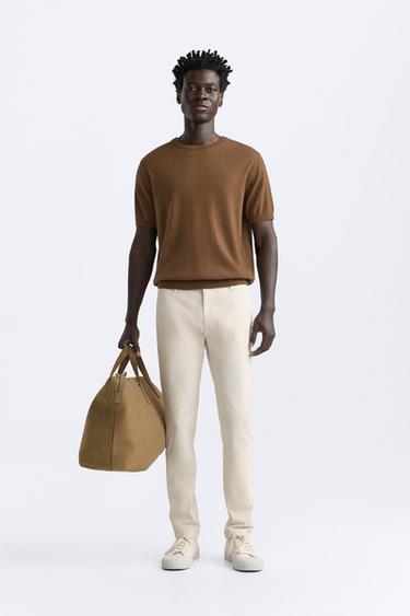 PANTALÓN CHINO SKINNY FIT - Piedra de Zara - Imagen 0