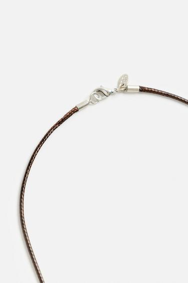 COLLIER LACET PENDENTIF - Marron de Zara - Image 4