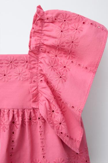EMBROIDERED FLORAL DRESS - Strawberry by Zara - Image 2