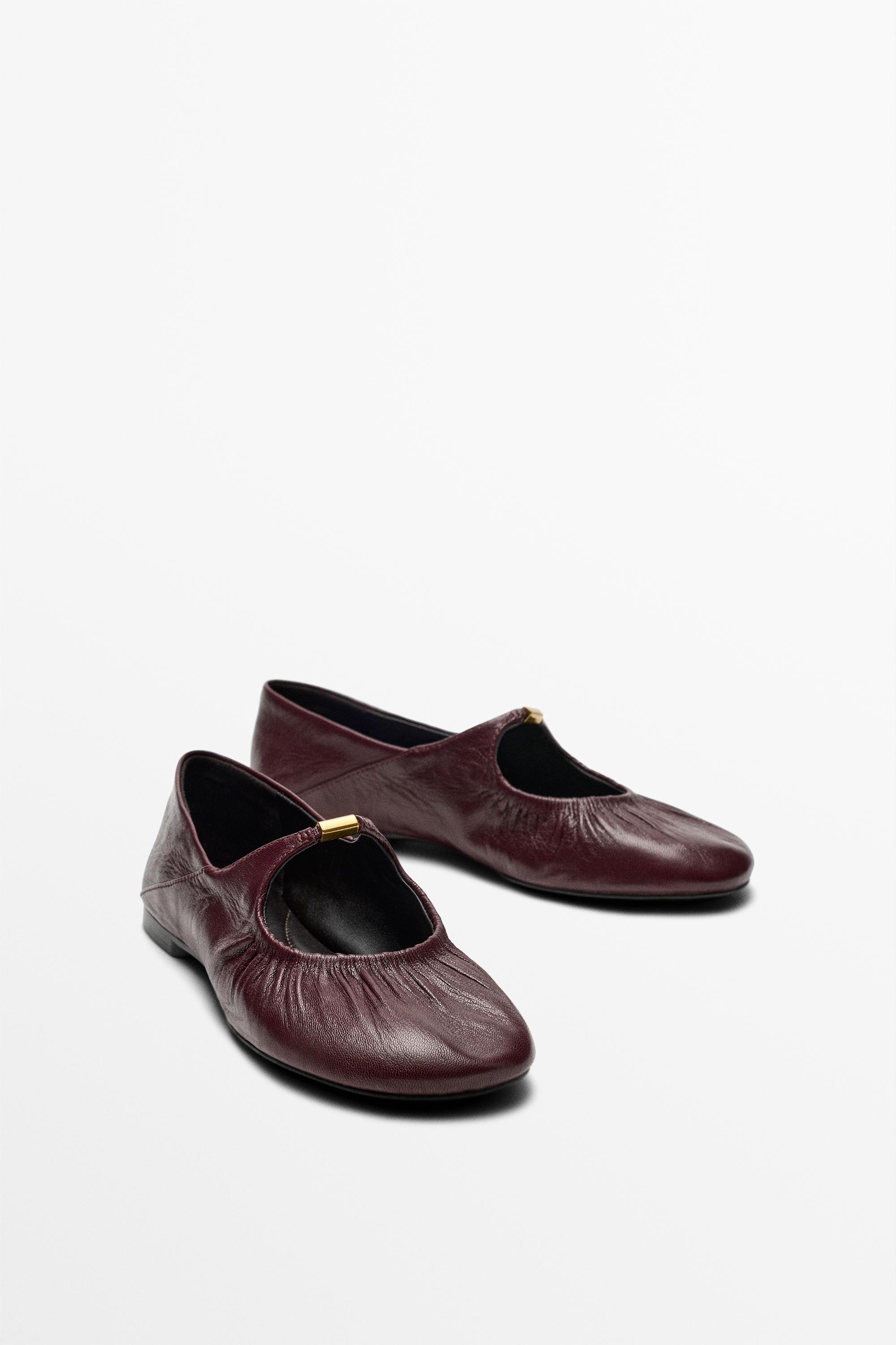 Soft leather ballet flat
