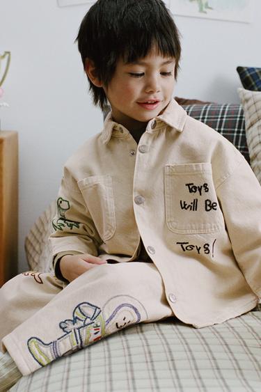 TOY STORY © DISNEY PIXAR EMBROIDERED TWILL OVERSHIRT - Ecru by Zara