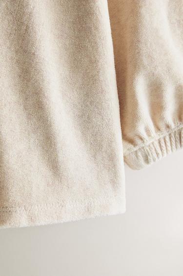 KIDS' TERRY BEACH SWEATSHIRT - Light beige by Zara - Image 3