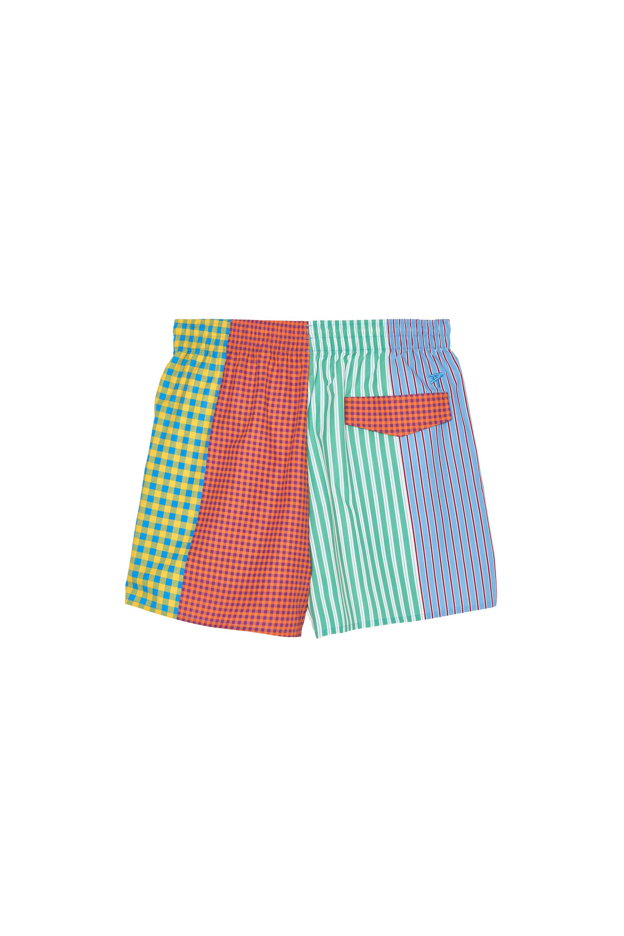 Zara Patchwork Deniz Şortu görsel 4