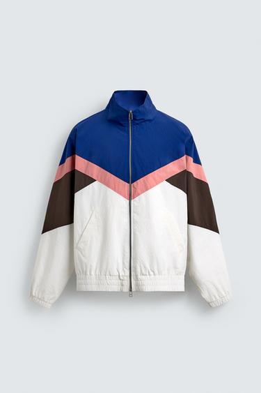 Zara TEHNIČKA JAKNA U BLOKOVIMA BOJA – raznobojno