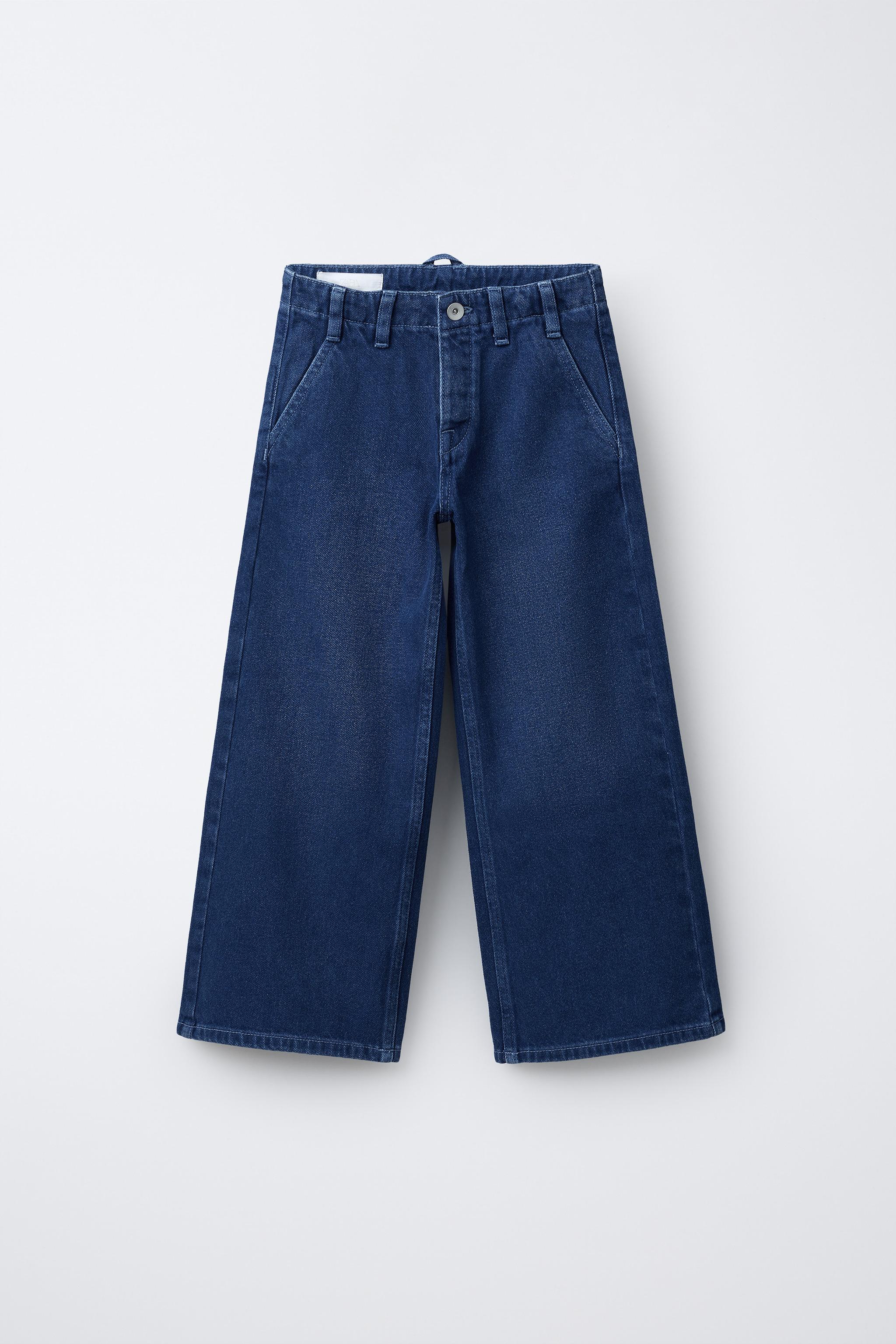 エクストラワイドレッグデニムパンツ - ネオンブルー | ZARA Japan / 日本