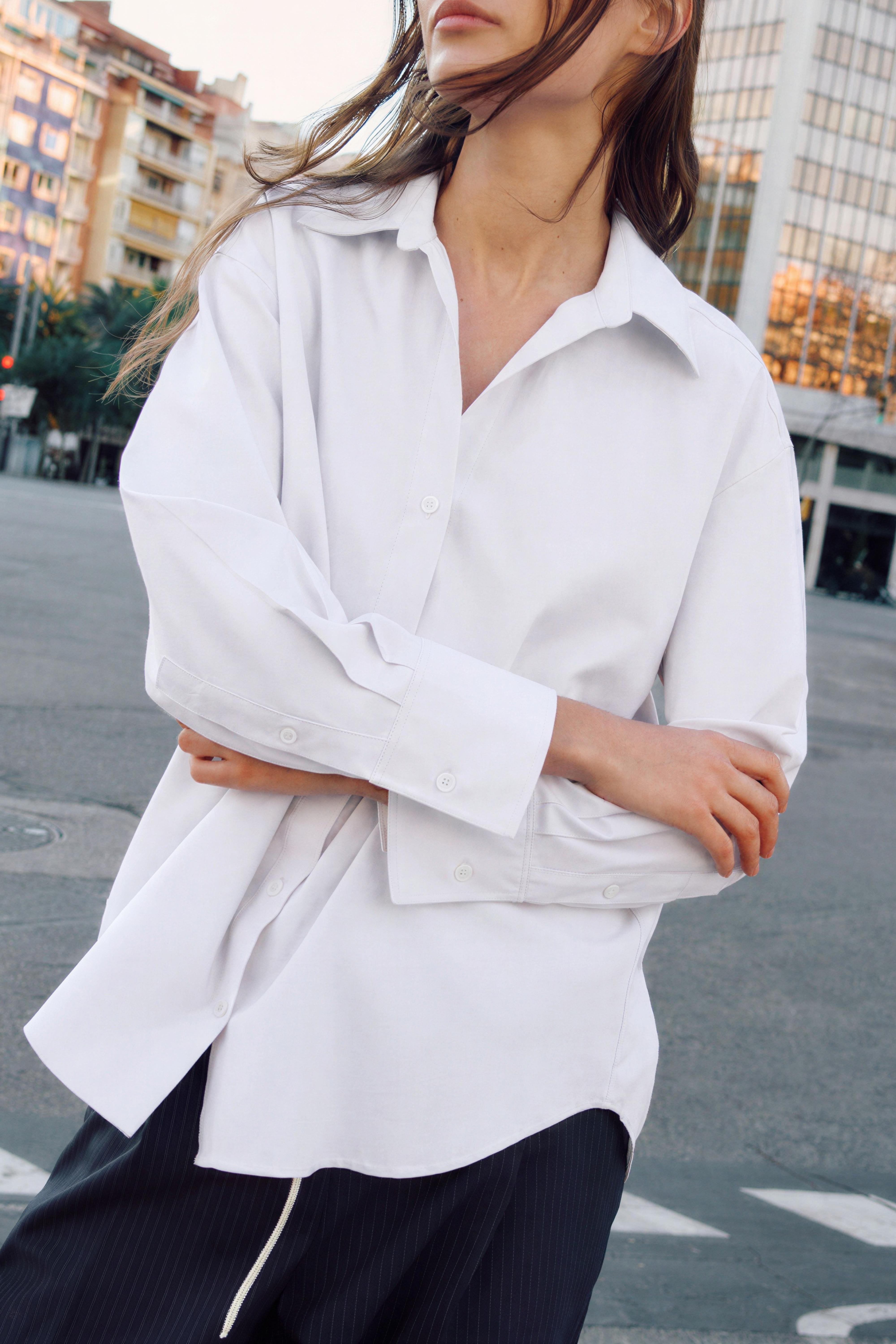 BASIC OXFORD SHIRT - White | ZARA South Africa