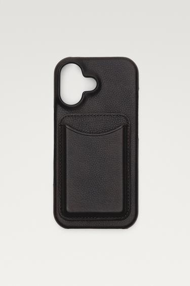 Nappa leather iPhone 17 case — Brown 1