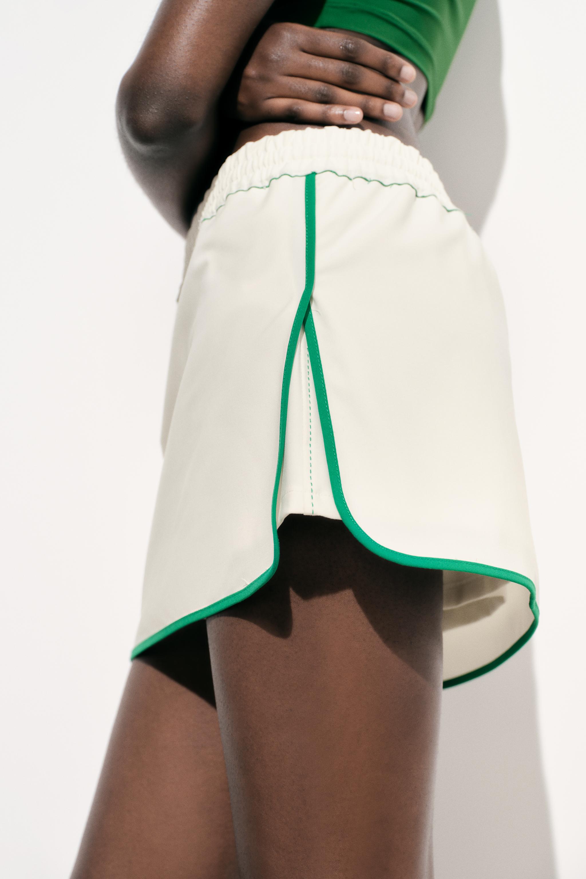 White skort outlet from zara