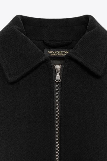 ZW COLLECTION WOOL JACKET - Navy blue by Zara - Image 5