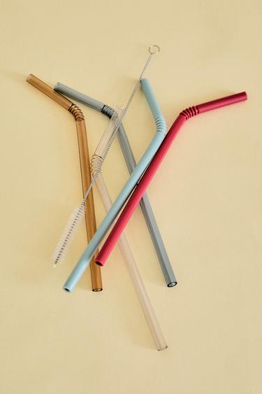PACK OF COLOURFUL TRITAN™ STRAWS (PACK OF 5) - Multicoloured by Zara