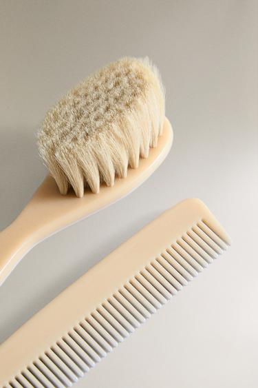 ENSEMBLE PEIGNE ET BROSSE BÉBÉ - Crème de Zara - Image 2