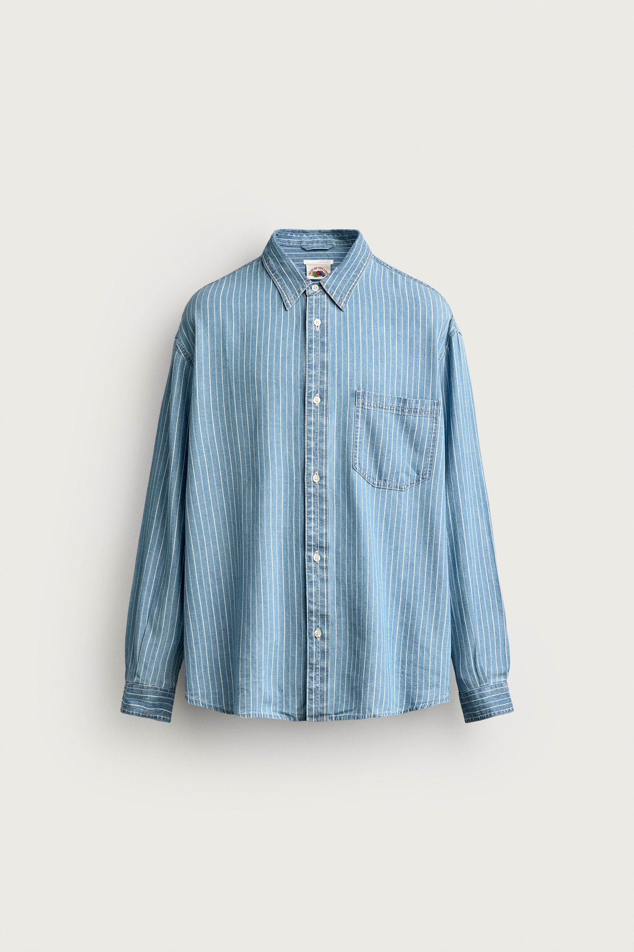 CHEMISE EN JEAN À RAYURES FRUIT OF THE LOOM™