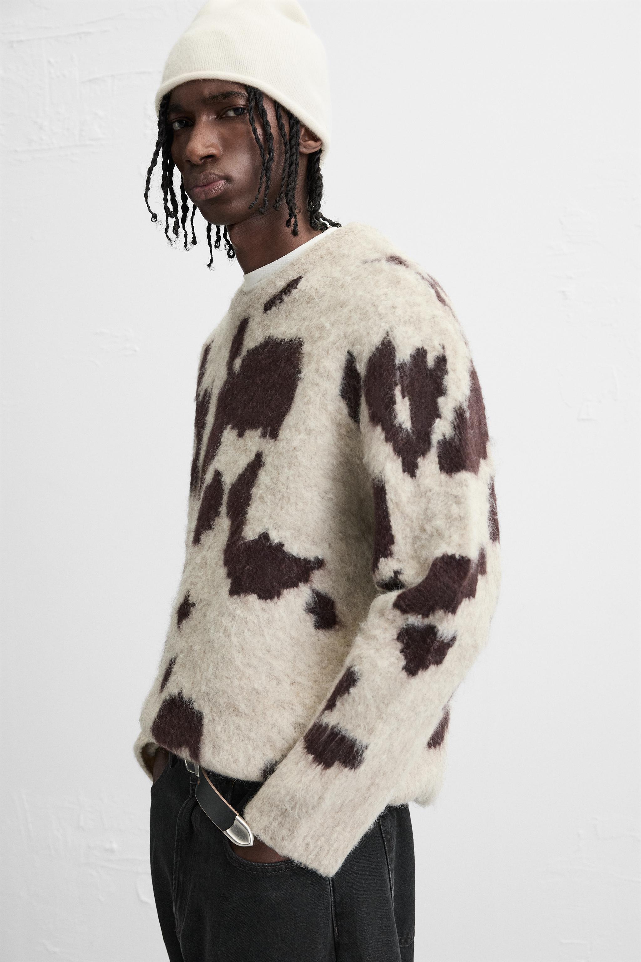JACQUARD ANIMAL SWEATER - Ecru | ZARA United States