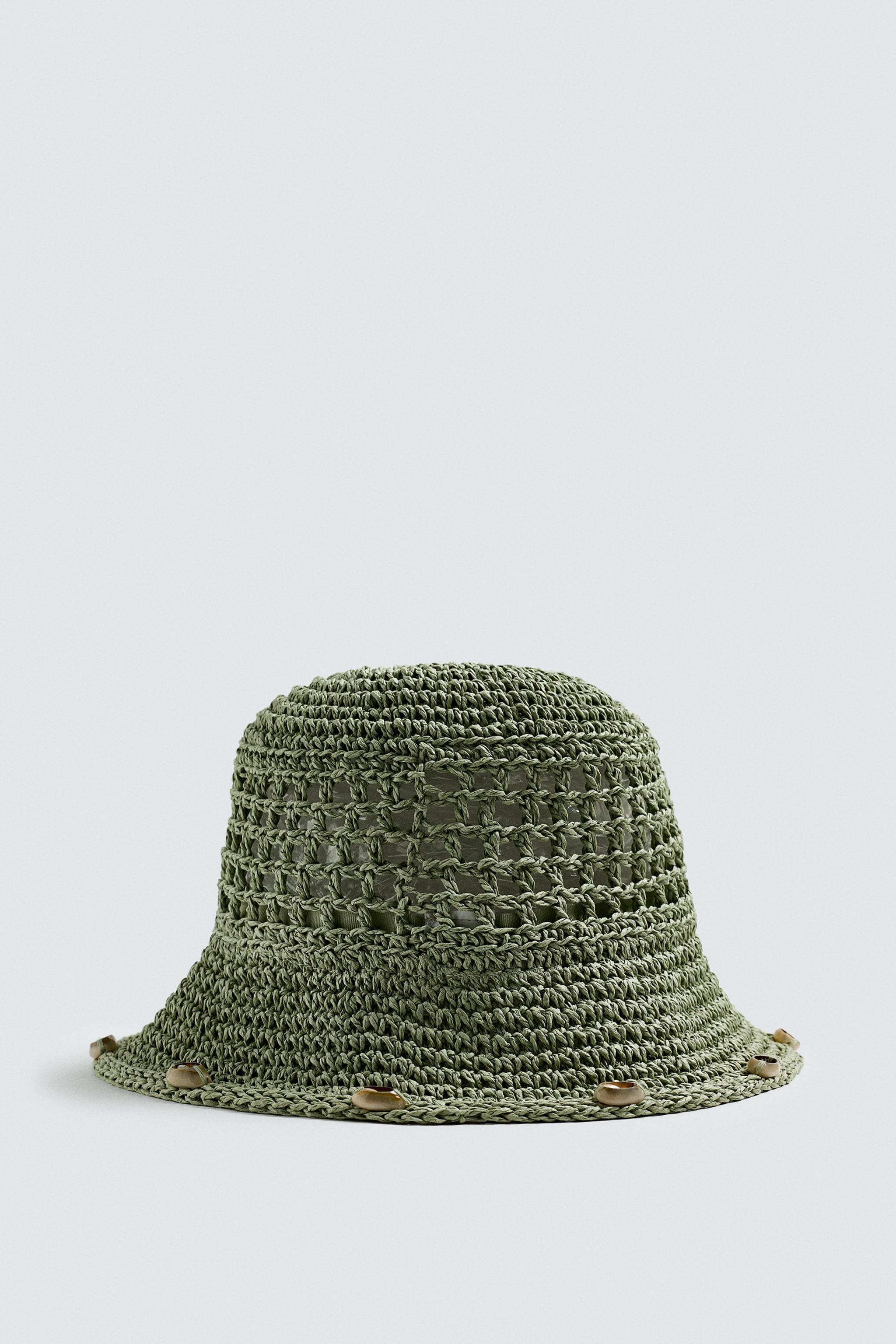 レア ZARA クロシェ かぎ編み ハット　58cm レア ZARA クロシェ かぎ編み ハット 58cm - メルカリ