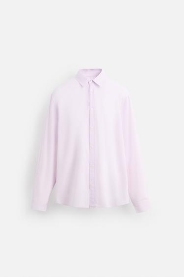 COTTON VOILE SHIRT - Mauve by Zara - Image 7
