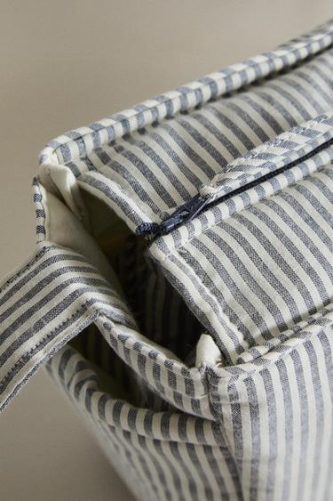 STRIPED COTTON MATERNITY BAG - Grey by Zara - Image 2