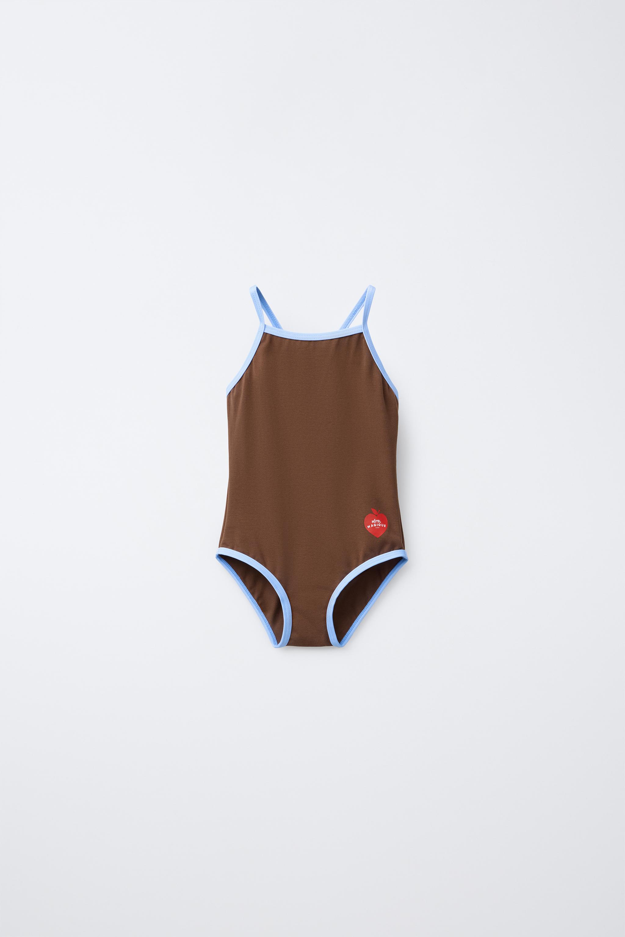 2-6 ANS/ MAILLOT DE BAIN LISERÉS CONTRASTE HÔTEL MAGIQUE © X ZARA
