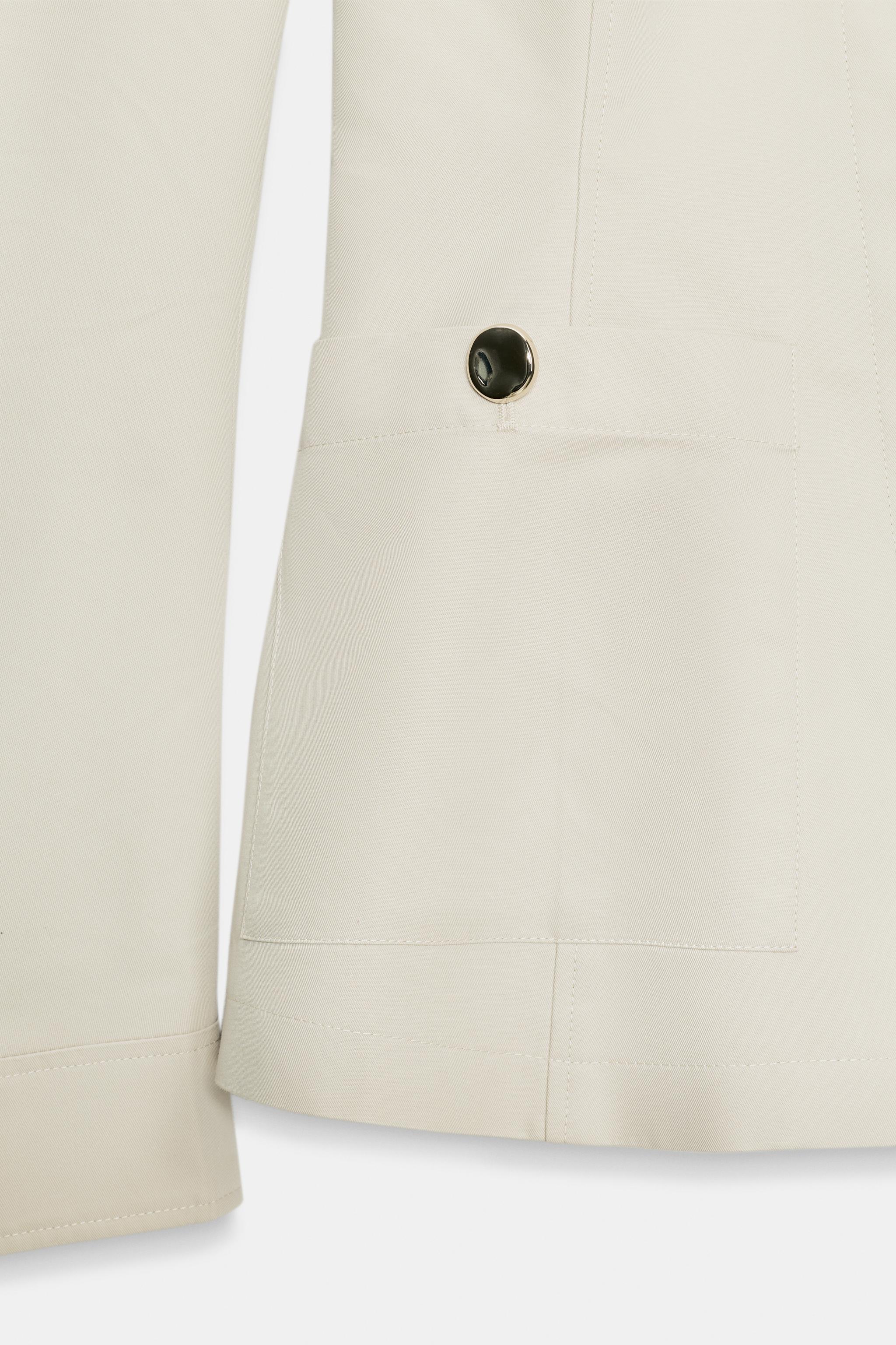 Женские куртки Zara FITTED STAND-UP COLLAR JACKET — фото 9