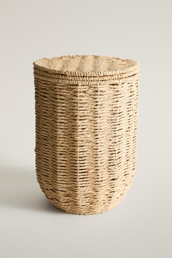Zara BATHROOM TRASH CAN WITH REMOVABLE LID - Light beige - Image 0