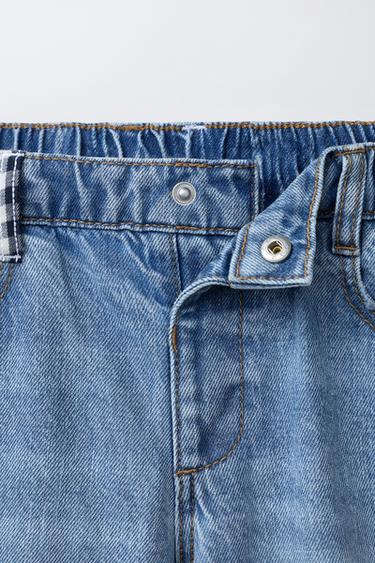 JEAN BAGGY À GENOUILLÈRE - Bleu moyen de Zara - Image 2