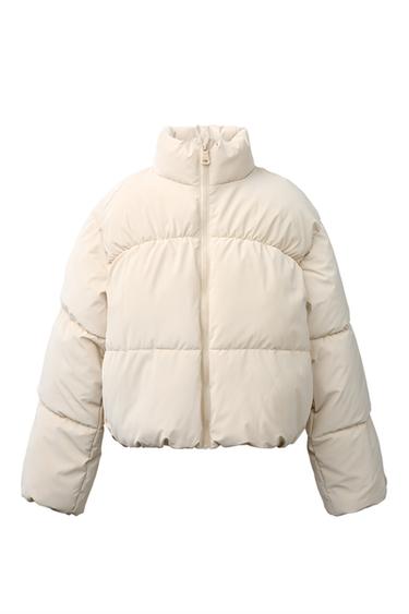 RUBBERISED PUFFER JACKET - Light beige by Zara