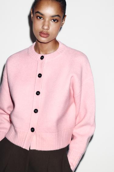 CHAQUETA PUNTO SOFT - Rosa de Zara