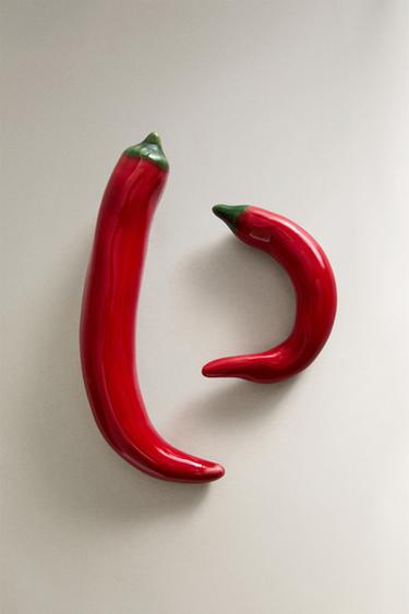 PIMENTE CERAMIQUE (LOT DE 2) - Rouge de Zara - Image 0