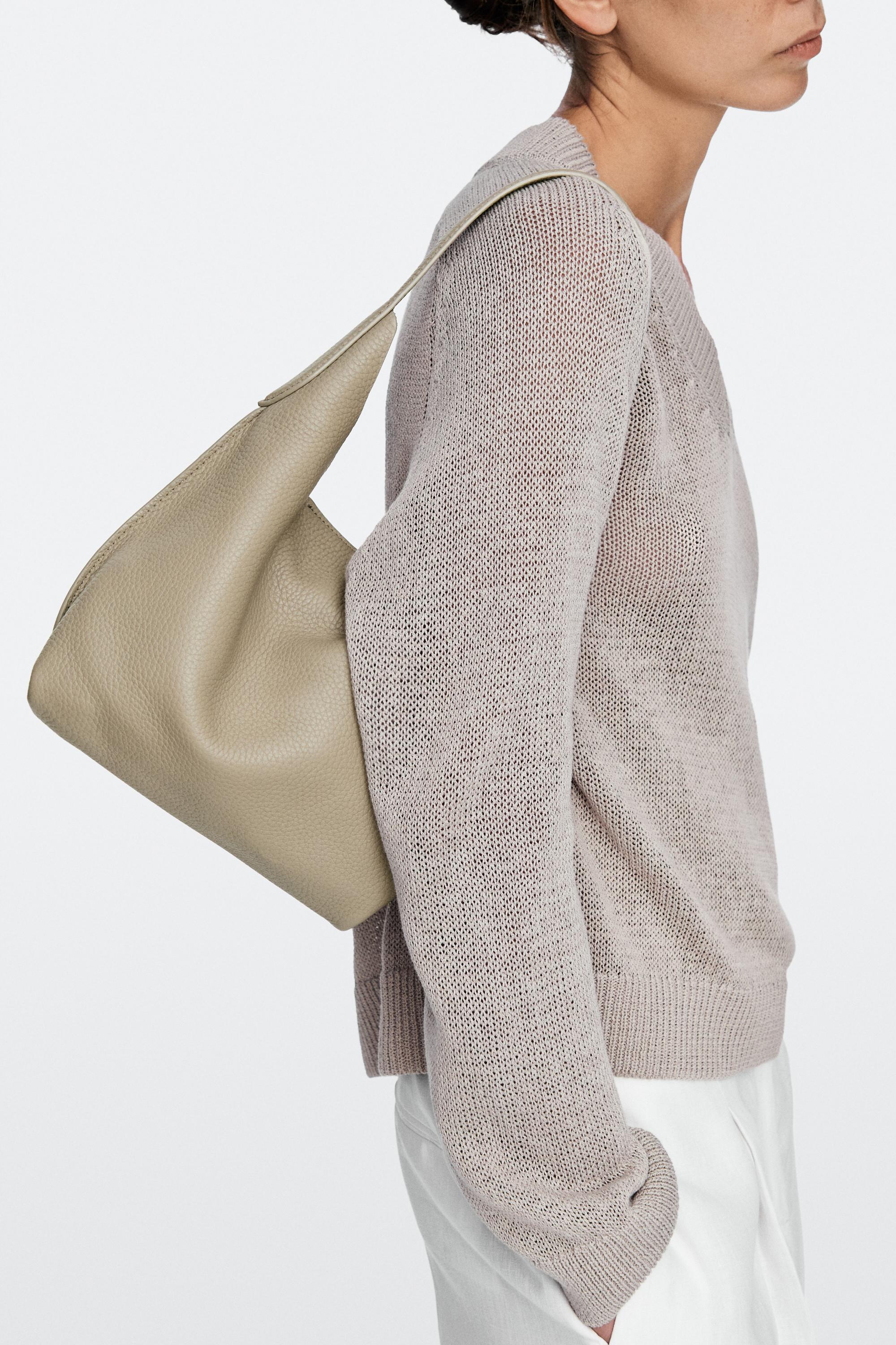 Nappa leather mini shoulder bag