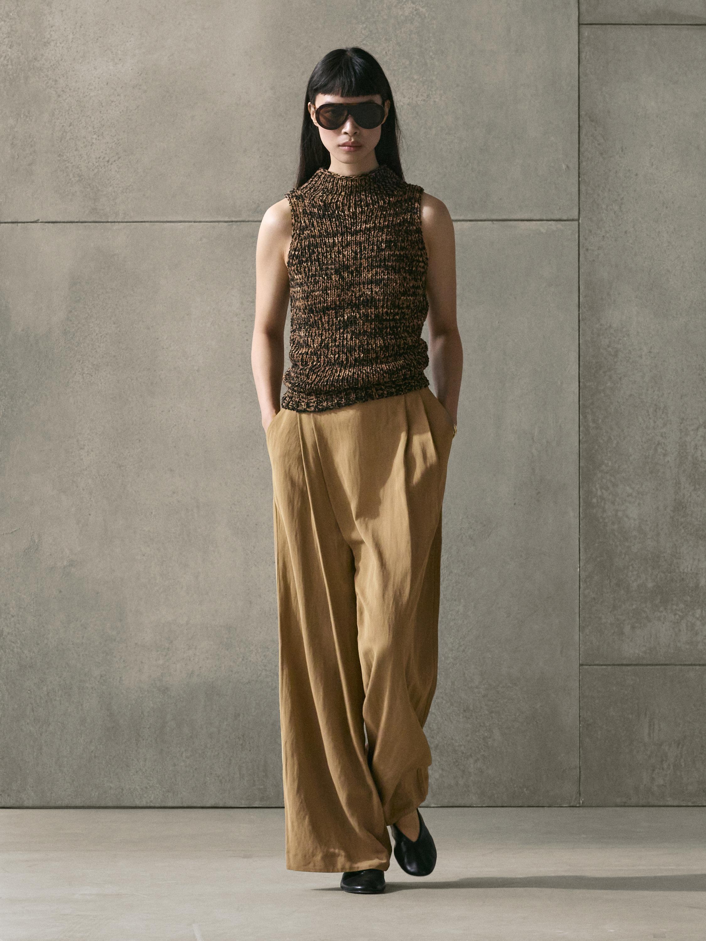 Flowing pareo trousers