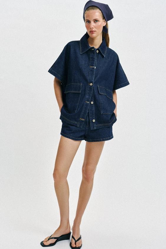 Z1975 OVERSIZED DENIM OVERSHIRT from Zara - $59.90