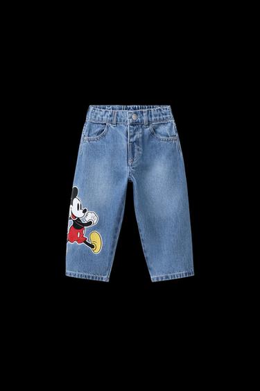 Zara MICKEY MOUSE © DISNEY BAGGY JEANS - Mid-blue - Image 0