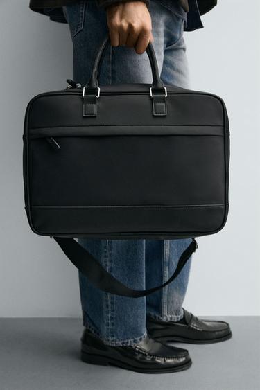 NYLON BRIEFCASE - Black by Zara - Image 2