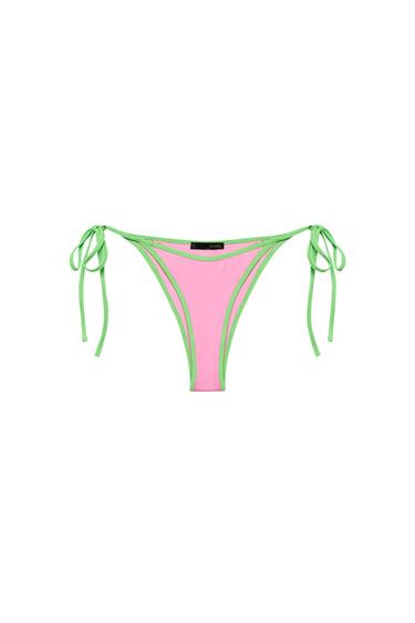 BAS DE BIKINI CONTRASTANT - Rose de Zara