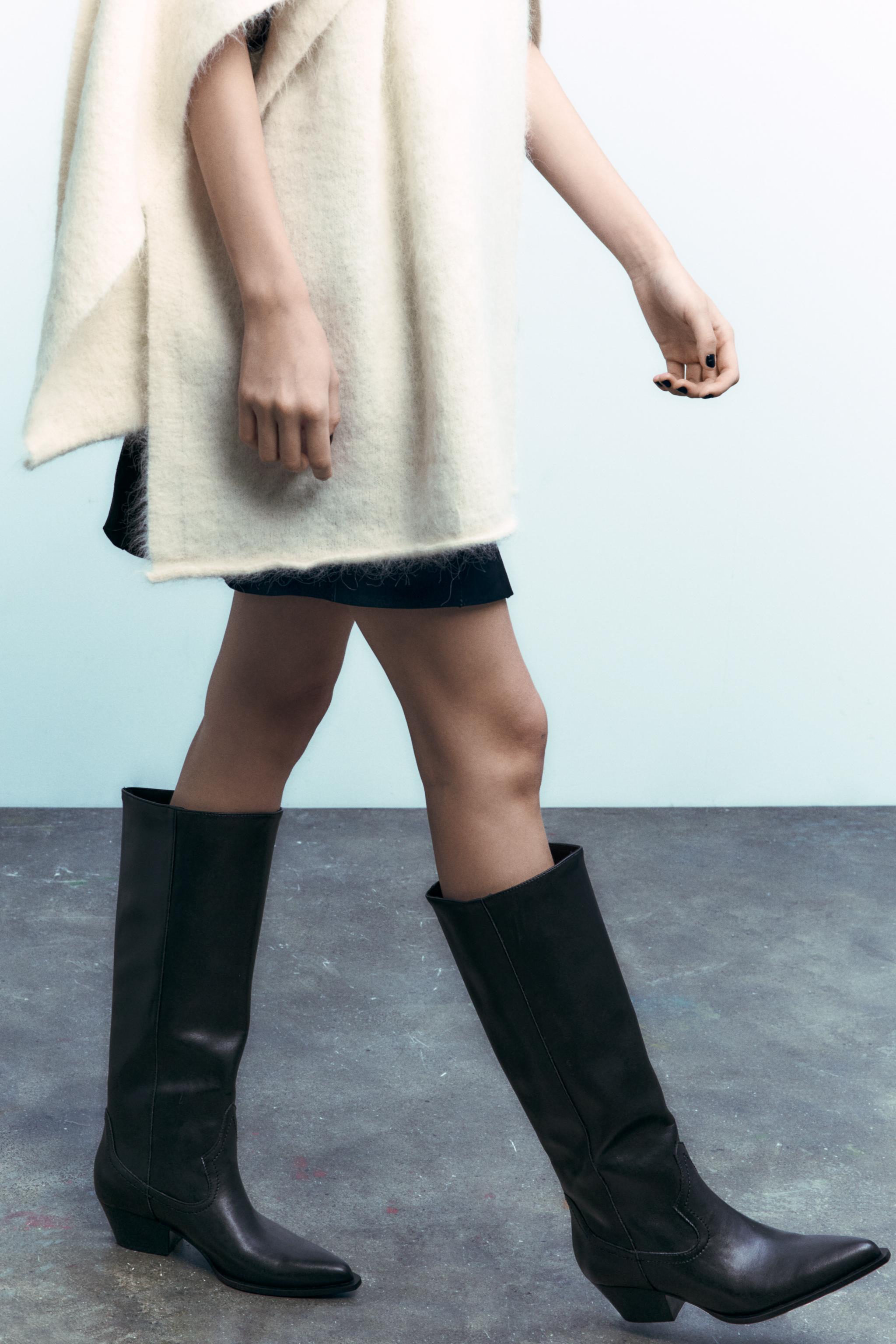 High knee on sale boots zara