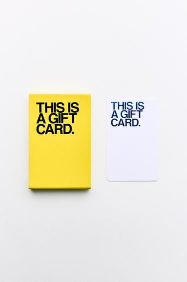 CARTE-CADEAU (PHYSIQUE) - Jaune de Zara - Image 1
