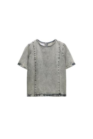 TOP DENIM TRF