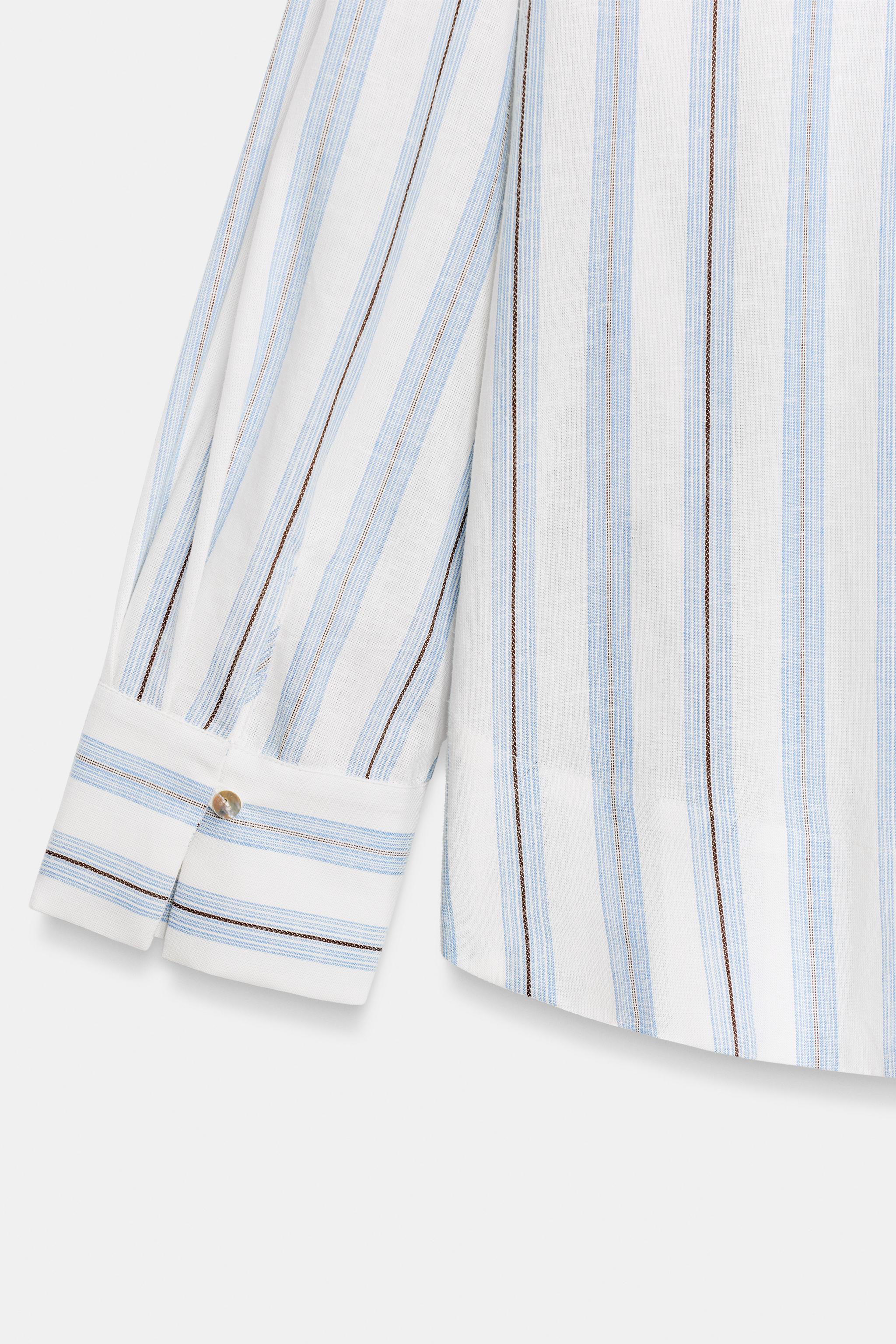 STRIPED PRINT BLOUSE