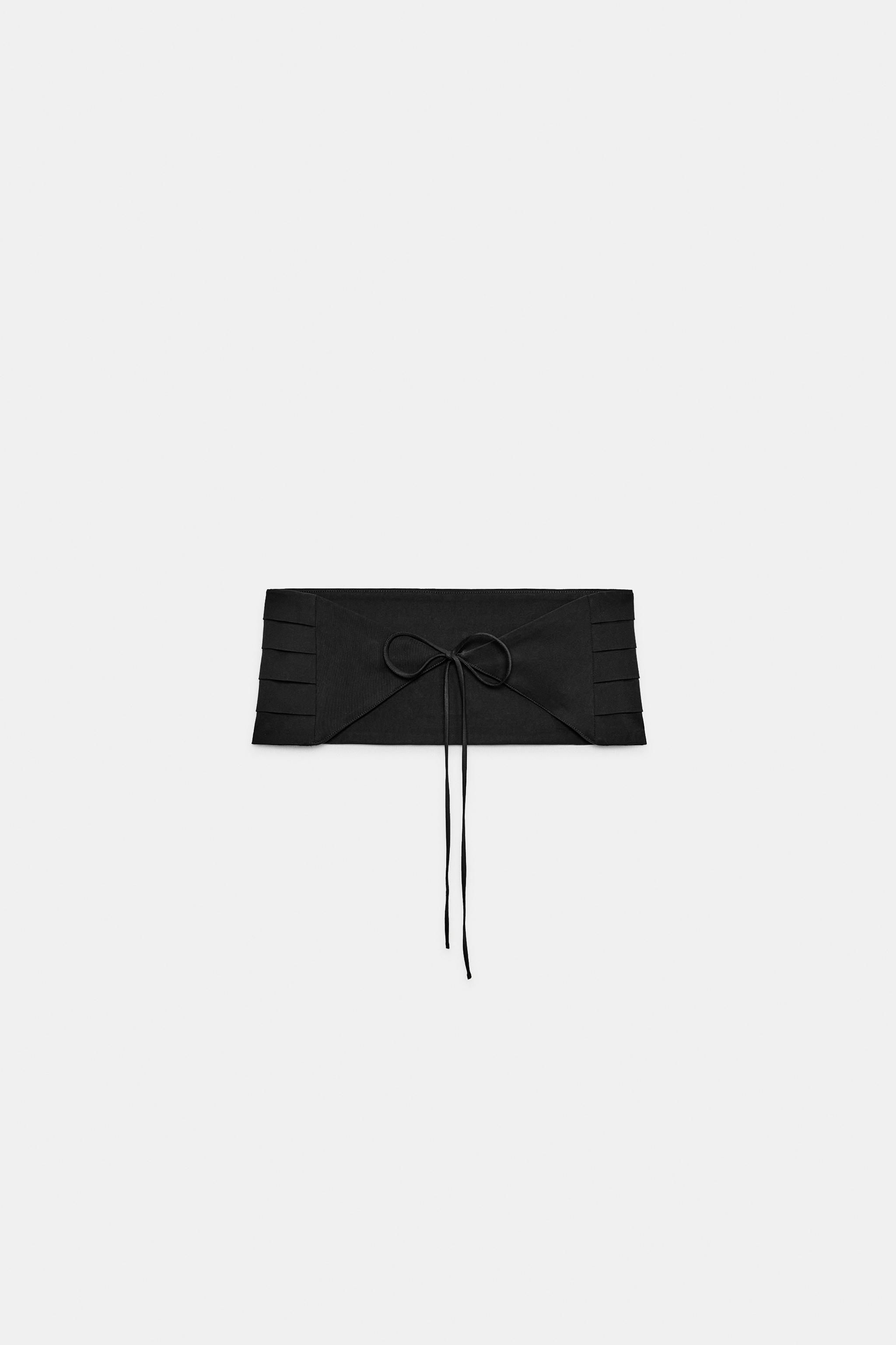 PLEATED SASH BELT