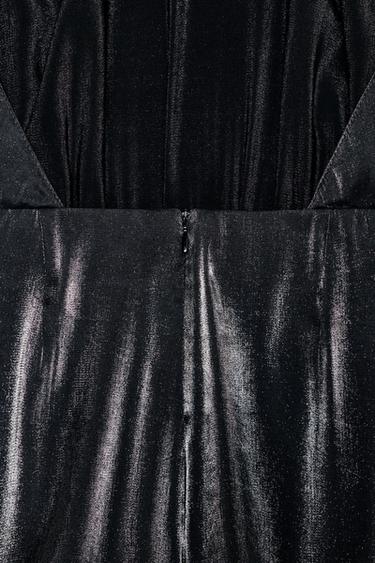 COMBINAISON HALTER BOUFFANTE - Noir de Zara - Image 4