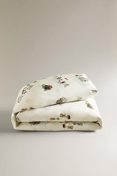 CHILDREN'S CHRISTMAS DUVET COVER WITH MICE - Multicoloured by Zara - Image 4