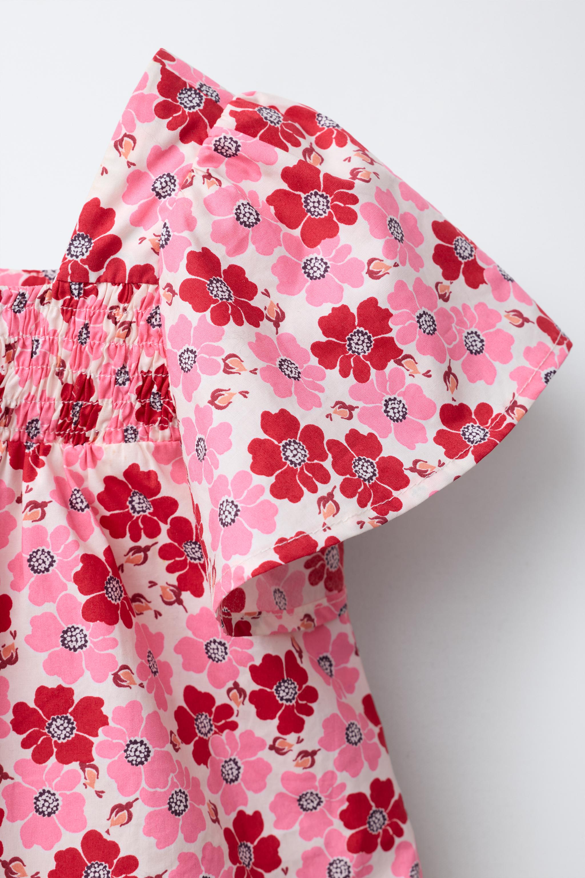 FLORAL POPLIN TOP