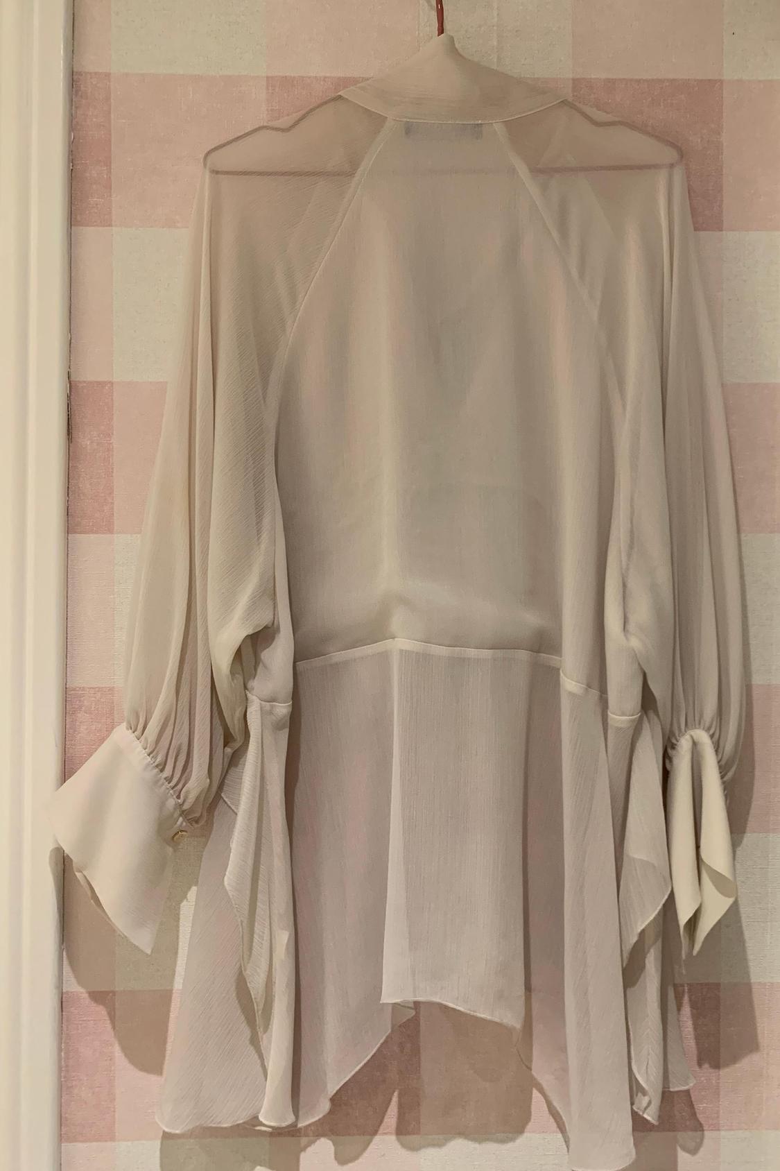 LONG BLOUSE WITH TIE NECK - Image 2