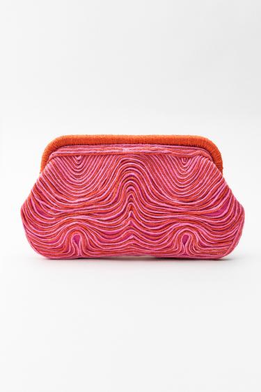 PLETENÁ KABELKA DO RUKY - Fuchsiová od Zara