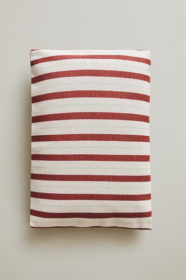 STRIPED CUSHION COVER - Red by Zara - Image 4