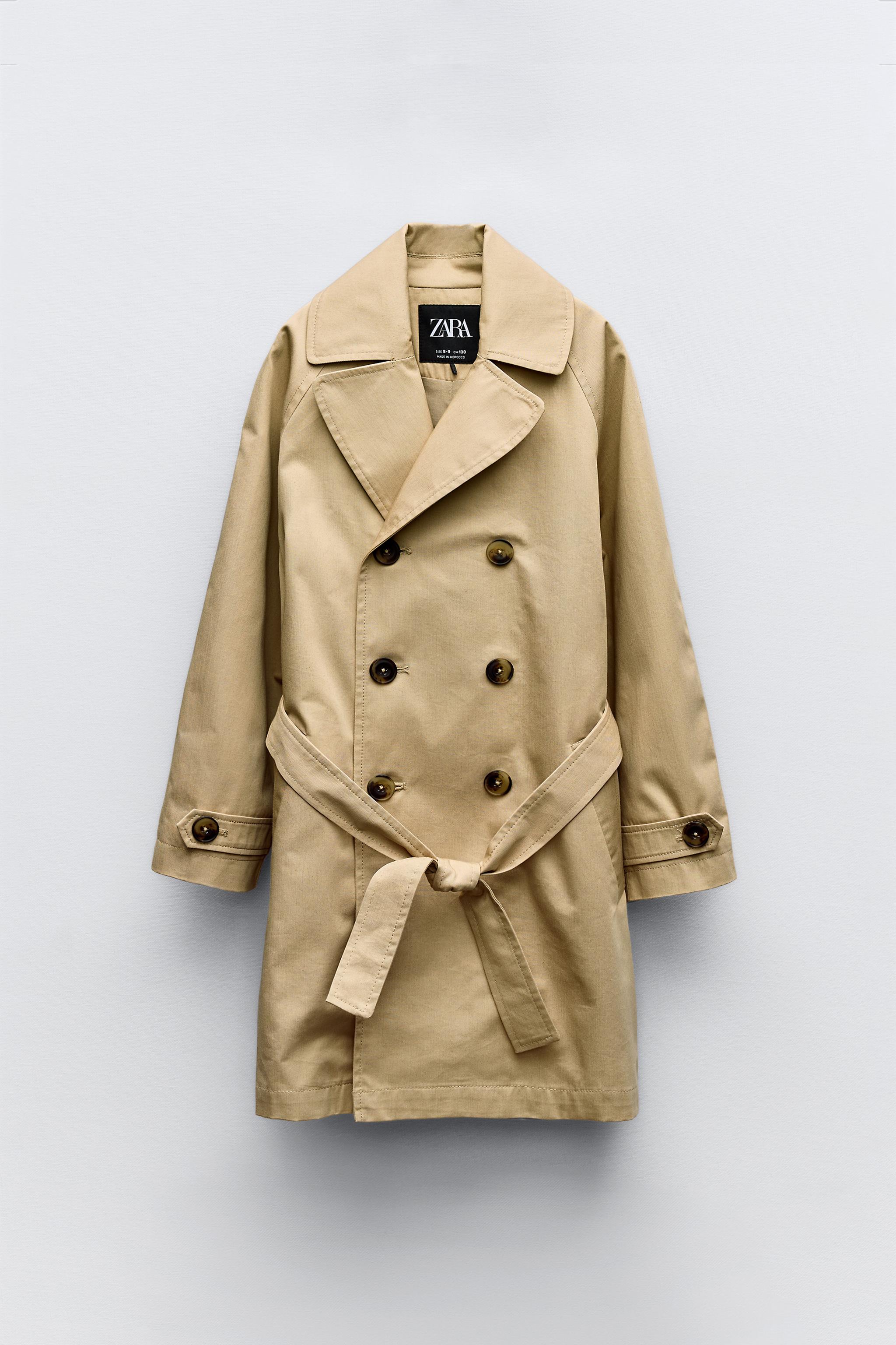 Coat beige zara best sale