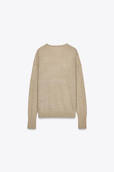 PULL EN CACHEMIRE EXTRAFIN - Beige de Zara - Image 2