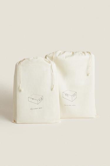 BOÎTE DE RANGEMENT PLIABLE AVEC COUVERCLE - Blanc cassé de Zara - Image 5